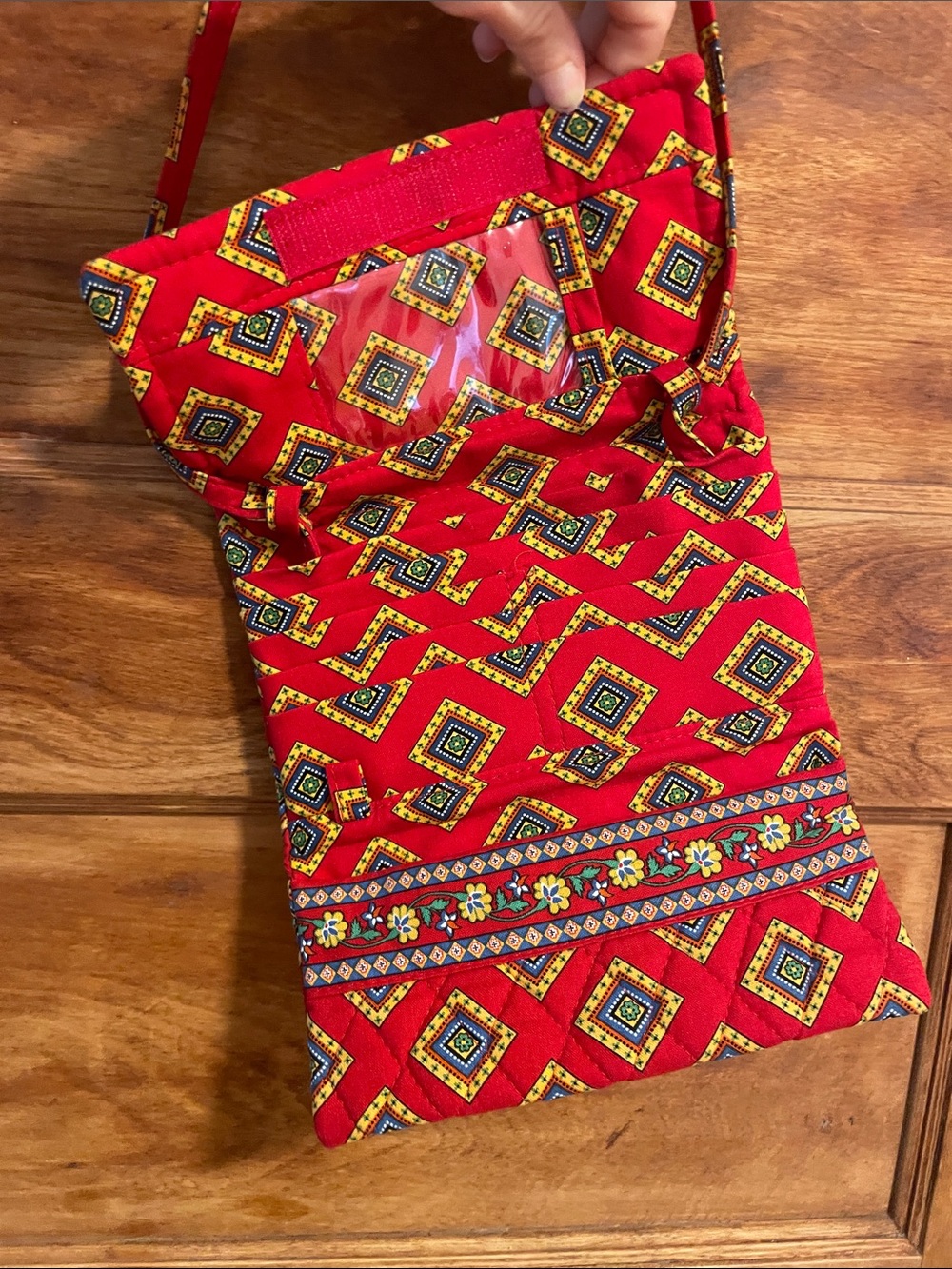 Vera Bradley Villa Red strap wallet - Picture 3 of 5